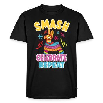 Piñata Fiesta mexicaine Patrimoine mexicain - T-shirt Premium bio Homme - noir - Devant - Nico (187cm)