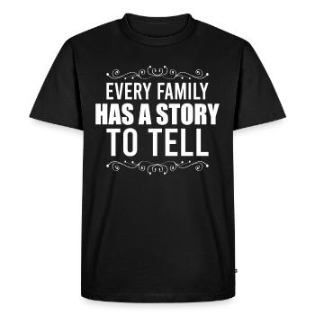 Arbre généalogique Historien de la famille Généalogie Généalogiste - T-shirt Premium bio Homme - noir - Devant - Nico (187cm)