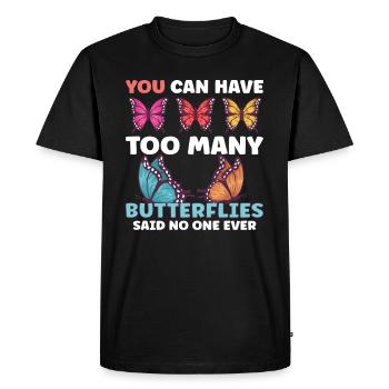 Insect Butterfly Monarch Monarch Habitat - Men's Premium Organic T-Shirt - black - Front - Nico (187cm)