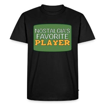Drôle de culture du jeu rétro - T-shirt Premium bio Homme - noir - Devant - Nico (187cm)