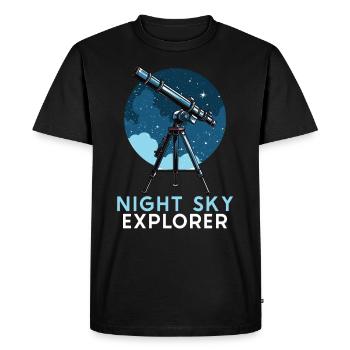 Astrophotographie Astronomy Space Camera - T-shirt Premium bio Homme - noir - Devant - Nico (187cm)