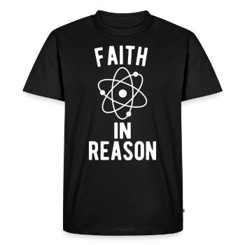 Athée, Athéisme, Anti-religion, Sécurité, - T-shirt Premium bio Homme - noir - Devant - Nico (187cm)