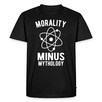 Atheist, Atheism, Anti-religion, Security, - Men's Premium Organic T-Shirt - black - Front - Nico (187cm)