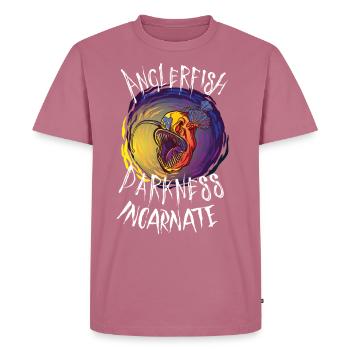 Monkfish Deep Sea Creature Abyssal Horror Bio - Men's Premium Organic T-Shirt - mauve - Front - Nico (187cm)