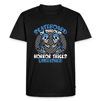 Horror Skateboarder Halloween Skateboard Cadeau - T-shirt Premium bio Homme - noir - Devant - Nico (187cm)