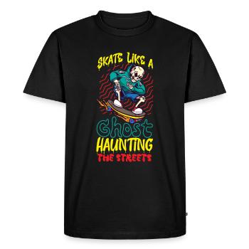 Horror Skateboarder Halloween Skateboard Cadeau - T-shirt Premium bio Homme - noir - Devant - Nico (187cm)