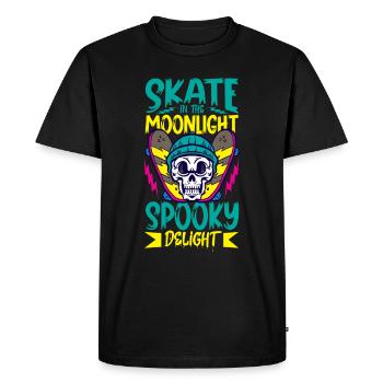 Horror Skateboarder Halloween Skateboard Cadeau - T-shirt Premium bio Homme - noir - Devant - Nico (187cm)