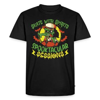 Horror Skateboarder Halloween Skateboard Cadeau - T-shirt Premium bio Homme - noir - Devant - Nico (187cm)