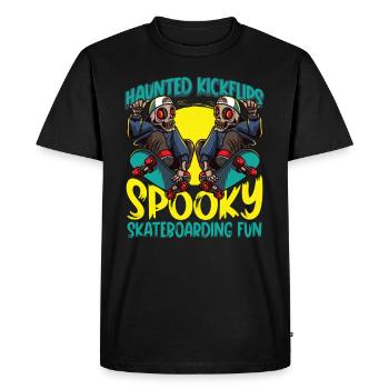 Horror Skateboarder Halloween Skateboard Cadeau - T-shirt Premium bio Homme - noir - Devant - Nico (187cm)
