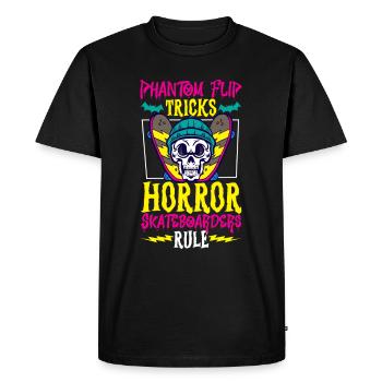 Horror Skateboarder Halloween Skateboard Cadeau - T-shirt Premium bio Homme - noir - Devant - Nico (187cm)