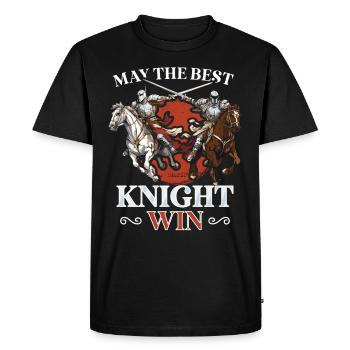 Chevaliers Chevaliers Armure médiévale de la Renaissance - T-shirt Premium bio Homme - noir - Devant - Nico (187cm)