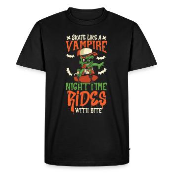 Horror Skateboarder Halloween Skateboard Cadeau - T-shirt Premium bio Homme - noir - Devant - Nico (187cm)