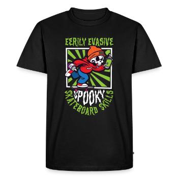 Horror Skateboarder Halloween Skateboard Cadeau - T-shirt Premium bio Homme - noir - Devant - Nico (187cm)