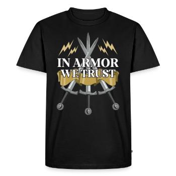 Chevaliers Chevaliers Armure médiévale de la Renaissance - T-shirt Premium bio Homme - noir - Devant - Nico (187cm)