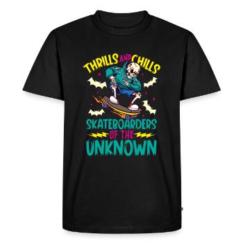 Horror Skateboarder Halloween Skateboard Cadeau - T-shirt Premium bio Homme - noir - Devant - Nico (187cm)