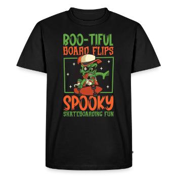 Horror Skateboarder Halloween Skateboard Cadeau - T-shirt Premium bio Homme - noir - Devant - Nico (187cm)