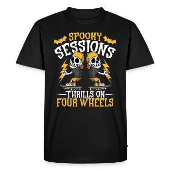 Horror Skateboarder Halloween Skateboard Cadeau - T-shirt Premium bio Homme - noir - Devant - Nico (187cm)