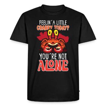 Crab crab crab whisperer crab hunting fisherman - Men's Premium Organic T-Shirt - black - Front - Nico (187cm)