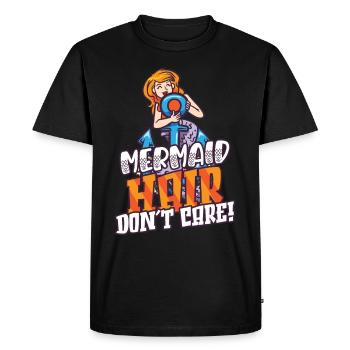 Sirène Queen Sea Royal Ocean Monarque - T-shirt Premium bio Homme - noir - Devant - Nico (187cm)