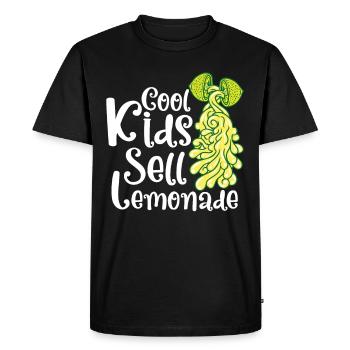 Limonade Jus de Citron Fait Maison - T-shirt Premium bio Homme - noir - Devant - Nico (187cm)
