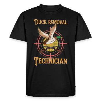 Duck Hunt Duck Hunter Bird Hunting Duck Hunting - Men's Premium Organic T-Shirt - black - Front - Nico (187cm)