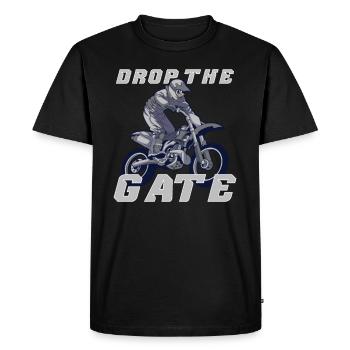 Dirt Bike Dirt Bike Riding Motocross Dirt Biking - T-shirt Premium bio Homme - noir - Devant - Nico (187cm)
