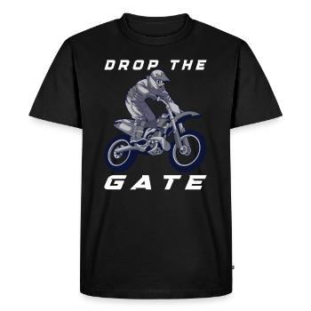 Dirt Bike Dirt Bike Riding Motocross Dirt Biking - T-shirt Premium bio Homme - noir - Devant - Nico (187cm)