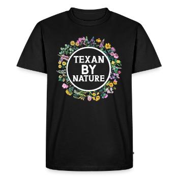 Texas Wildflowers Season Fields Flowers Texas - T-shirt Premium bio Homme - noir - Devant - Nico (187cm)