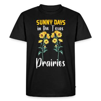 Texas Wildflowers Season Fields Flowers Texas - T-shirt Premium bio Homme - noir - Devant - Nico (187cm)