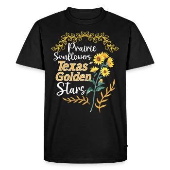 Texas Wildflowers Season Fields Flowers Texas - T-shirt Premium bio Homme - noir - Devant - Nico (187cm)