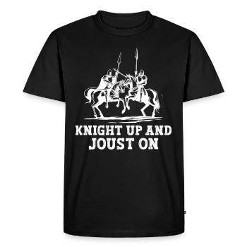 Chevalier Chevalier Armure Médiévale Renaissance - T-shirt Premium bio Homme - noir - Devant - Nico (187cm)