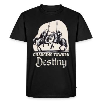 Knight Knight Medieval Renaissance Armor - Men's Premium Organic T-Shirt - black - Front - Nico (187cm)