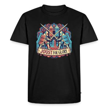 Knight Knight Medieval Renaissance Armor - Men's Premium Organic T-Shirt - black - Front - Nico (187cm)