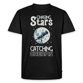 Astrophotographie Astronomy Space Camera - T-shirt Premium bio Homme - noir - Devant - Nico (187cm)