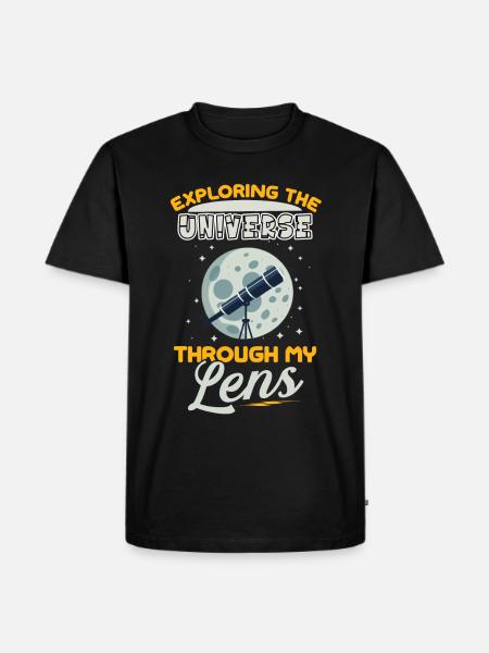 Astrophotography Astronomy Space Camera - Men's Premium Organic T-Shirt - black
