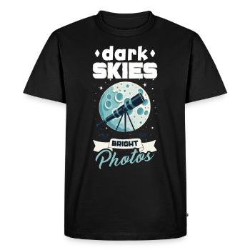 Astrophotographie Astronomy Space Camera - T-shirt Premium bio Homme - noir - Devant - Nico (187cm)