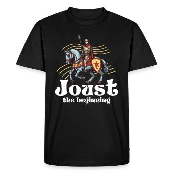 Chevalier Chevalier Armure Médiévale Renaissance - T-shirt Premium bio Homme - noir - Devant - Nico (187cm)