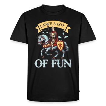 Knight Knight Medieval Renaissance Armor - Men's Premium Organic T-Shirt - black - Front - Nico (187cm)