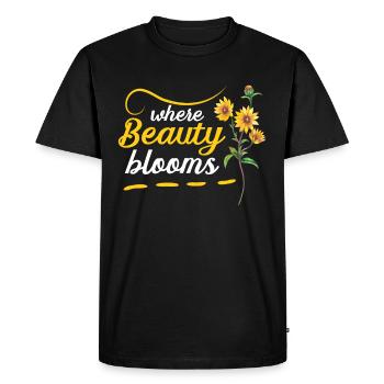 Texas Wildflowers Season Fields Flowers Texas - Men's Premium Organic T-Shirt - black - Front - Nico (187cm)