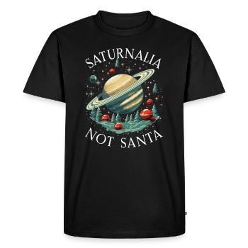 Miracle des Saturnales Rome antique et Jules César - T-shirt Premium bio Homme - noir - Devant - Nico (187cm)
