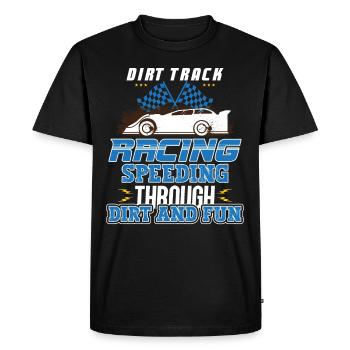 Dirt Track Racing Course rapide et sale Course de fans de course - T-shirt Premium bio Homme - noir - Devant - Nico (187cm)