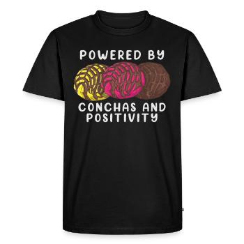 Humour espagnol Conchas Pain mexicain - T-shirt Premium bio Homme - noir - Devant - Nico (187cm)