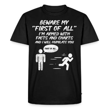 Débat de discours de débat orateur idée de cadeau - T-shirt Premium bio Homme - noir - Devant - Nico (187cm)