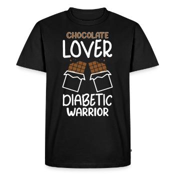 Diabète de type 1 Drôle - T-shirt Premium bio Homme - noir - Devant - Nico (187cm)