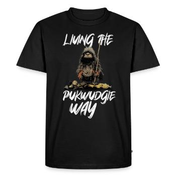 Pukwudgie, Cryptide, Folklore, Mythes, Cryptozoologue - T-shirt Premium bio Homme - noir - Devant - Nico (187cm)