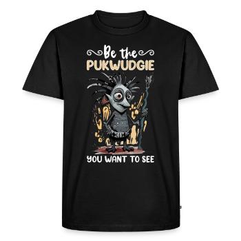 Pukwudgie, Cryptide, Folklore, Mythes, Cryptozoologue - T-shirt Premium bio Homme - noir - Devant - Nico (187cm)