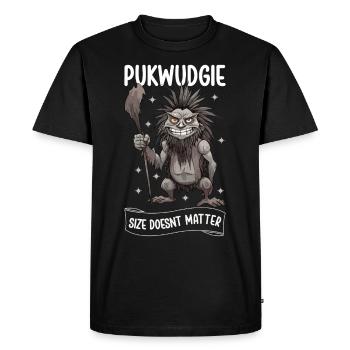 Pukwudgie, Cryptide, Folklore, Mythes, Cryptozoologue - T-shirt Premium bio Homme - noir - Devant - Nico (187cm)