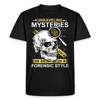 Pathologist, Forensic Expert, Crime Scene Analyst - Men's Premium Organic T-Shirt - black - Front - Nico (187cm)