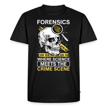 Pathologist, Forensic Expert, Crime Scene Analyst - Men's Premium Organic T-Shirt - black - Front - Nico (187cm)