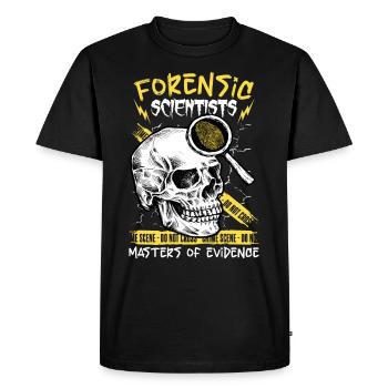 Pathologist, Forensic Expert, Crime Scene Analyst - Men's Premium Organic T-Shirt - black - Front - Nico (187cm)